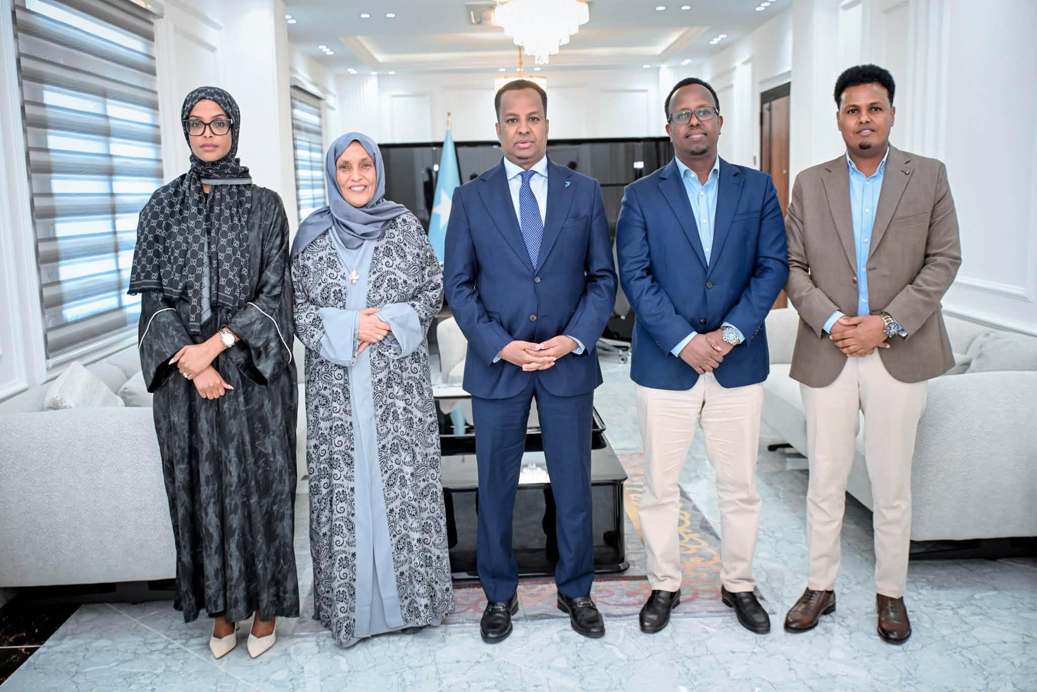 NIHRC Chairperson with the Minister of Foreign Affairs and International Cooperation